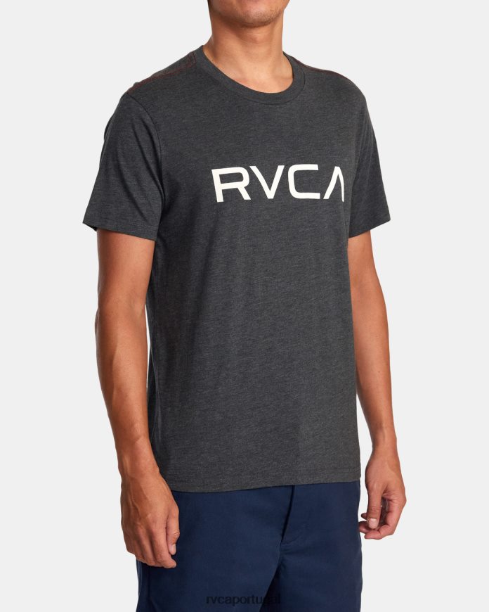 roupas RVCA homens camiseta grande preto N00F2H903
