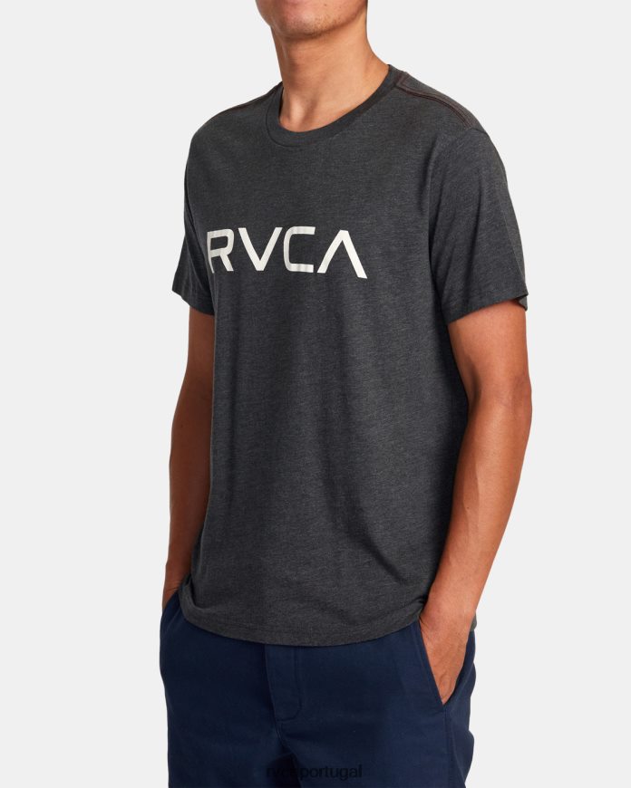 roupas RVCA homens camiseta grande preto N00F2H903