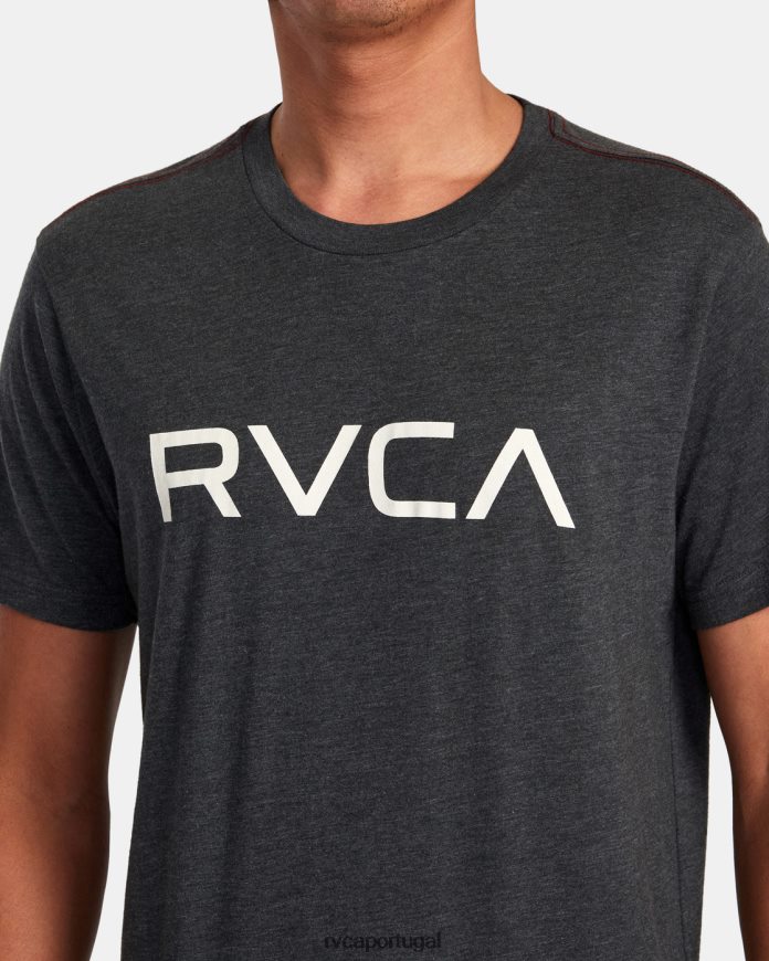 roupas RVCA homens camiseta grande preto N00F2H903