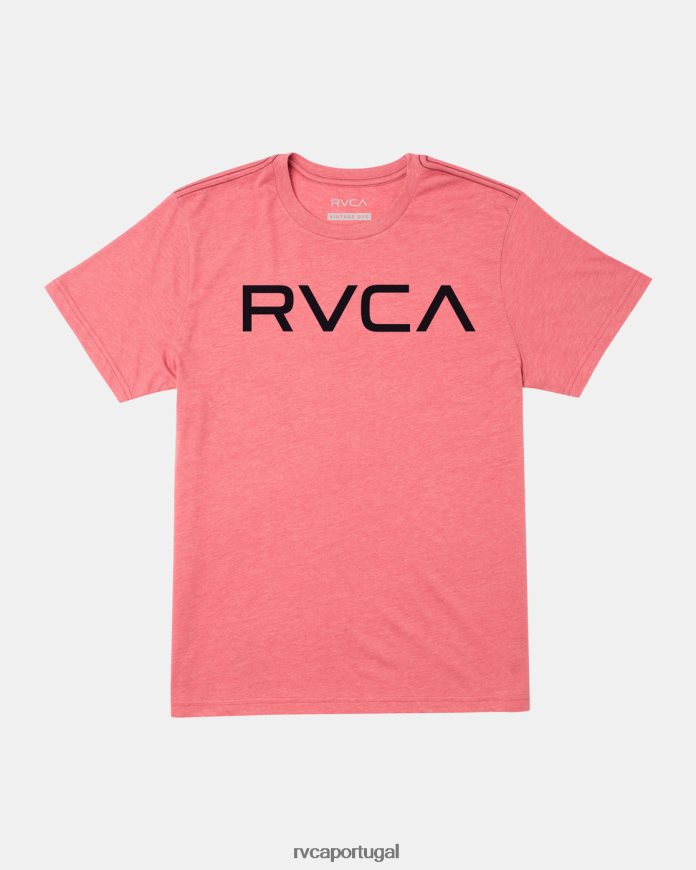 roupas RVCA homens camiseta grande rosa empoeirado N00F2H826