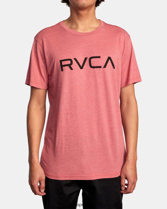 roupas RVCA homens camiseta grande rosa empoeirado N00F2H826
