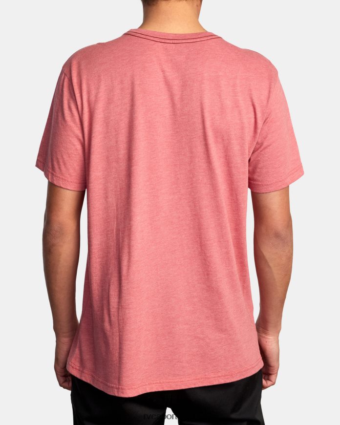 roupas RVCA homens camiseta grande rosa empoeirado N00F2H826