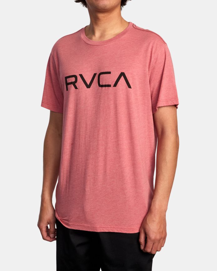 roupas RVCA homens camiseta grande rosa empoeirado N00F2H826