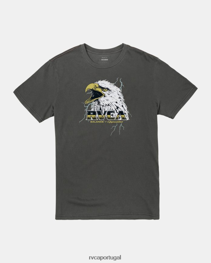 roupas RVCA homens camiseta gritando pirata preto N00F2H94