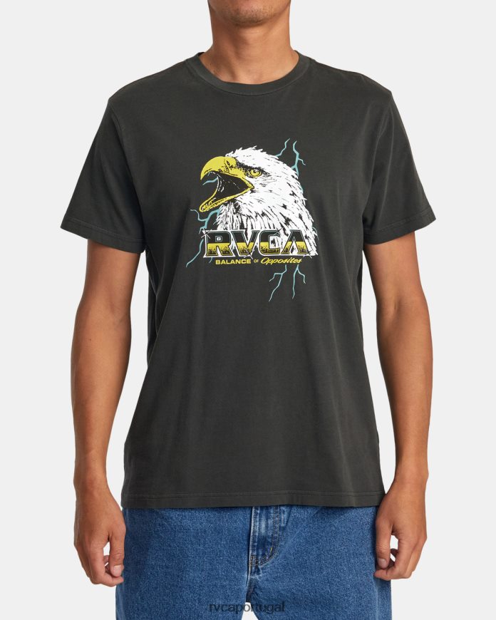 roupas RVCA homens camiseta gritando pirata preto N00F2H94