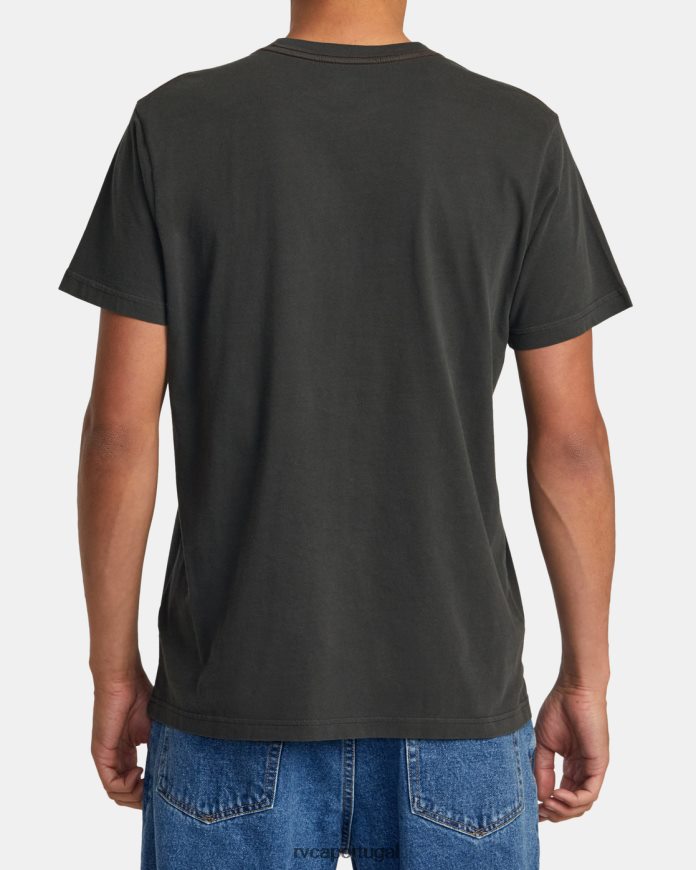 roupas RVCA homens camiseta gritando pirata preto N00F2H94
