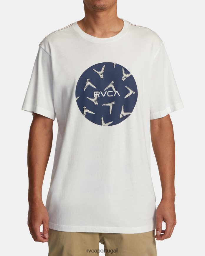 roupas RVCA homens camiseta hawaii motors barbatanas branco antigo N00F2H191
