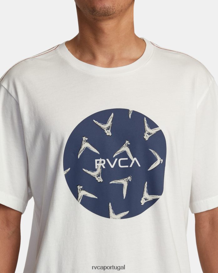 roupas RVCA homens camiseta hawaii motors barbatanas branco antigo N00F2H191
