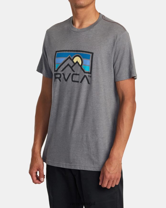roupas RVCA homens camiseta horizonte ind fumaça N00F2H142