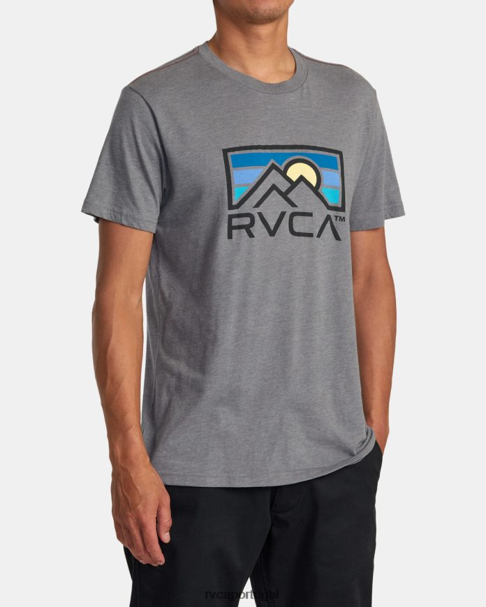 roupas RVCA homens camiseta horizonte ind fumaça N00F2H142