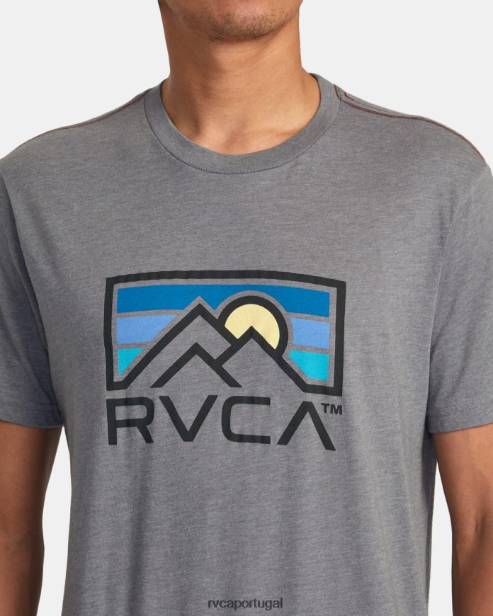 roupas RVCA homens camiseta horizonte ind fumaça N00F2H142