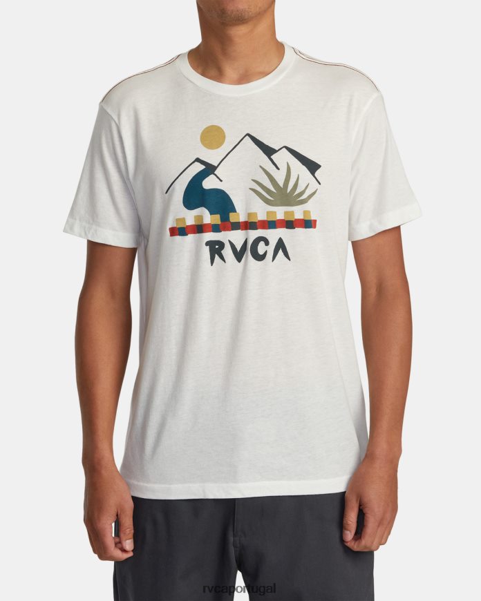 roupas RVCA homens camiseta interna branco antigo N00F2H223