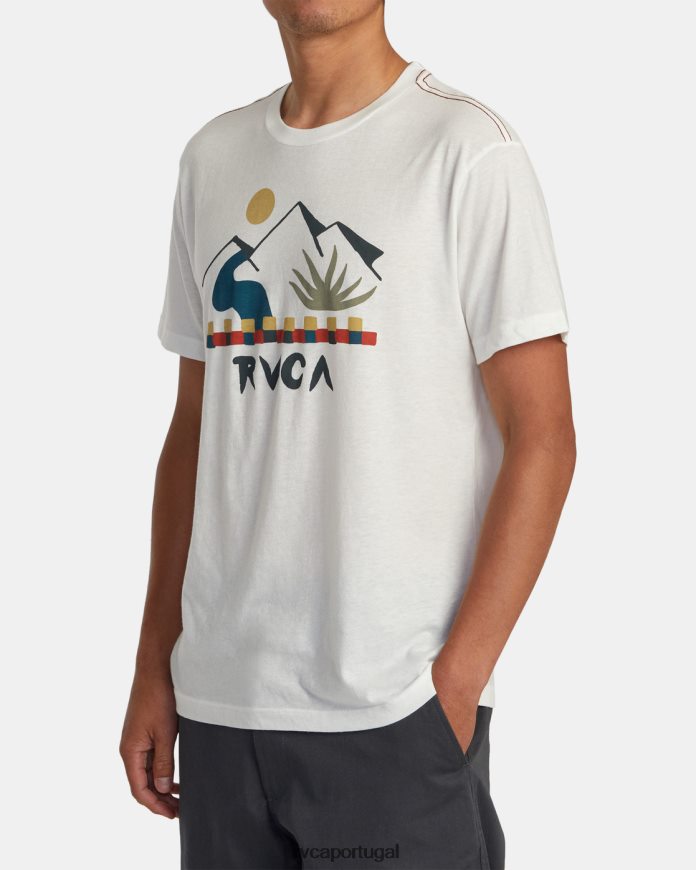 roupas RVCA homens camiseta interna branco antigo N00F2H223