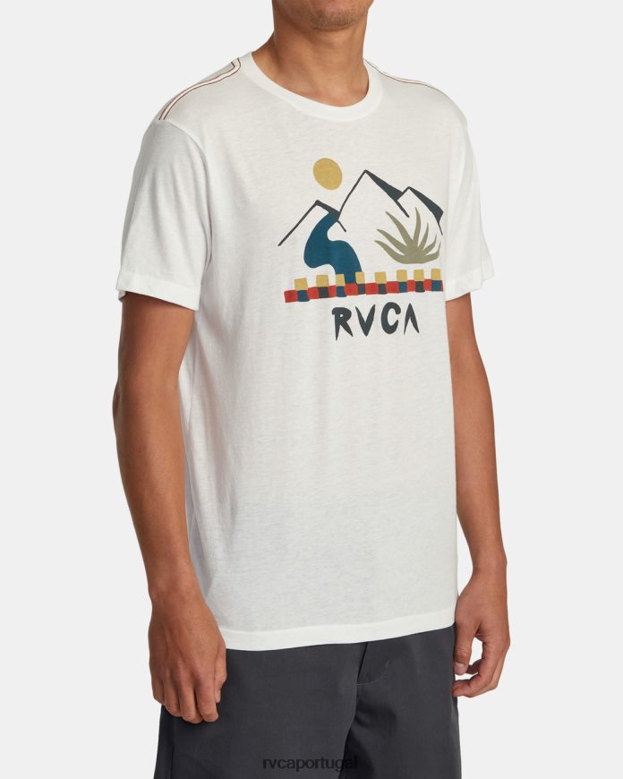 roupas RVCA homens camiseta interna branco antigo N00F2H223