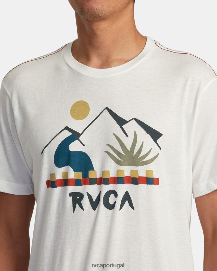 roupas RVCA homens camiseta interna branco antigo N00F2H223