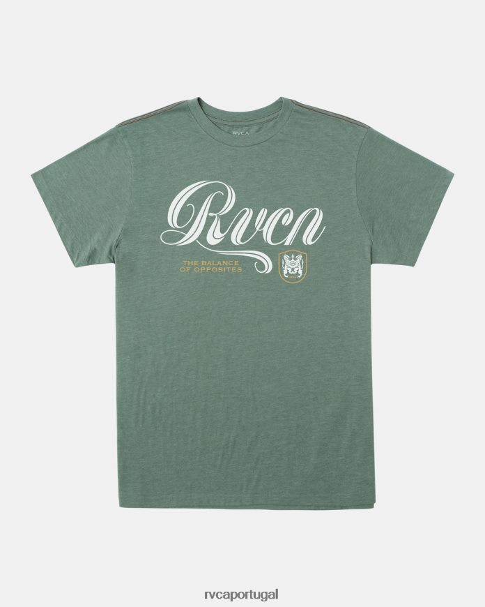roupas RVCA homens camiseta linha média jade N00F2H390