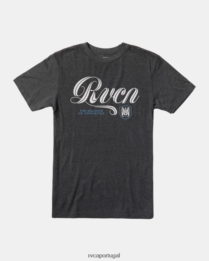 roupas RVCA homens camiseta linha média preto N00F2H372