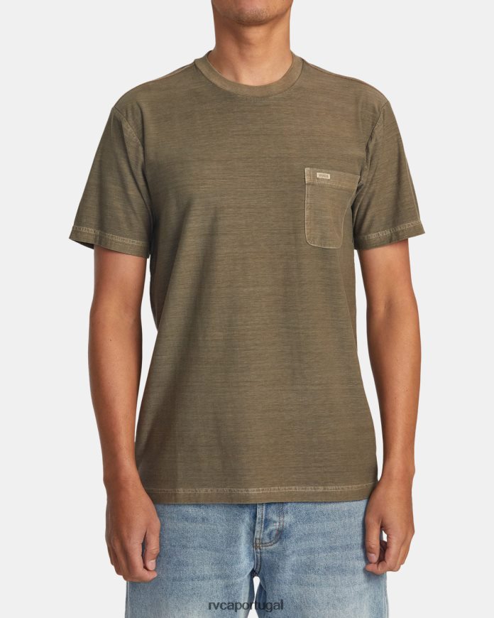 roupas RVCA homens camiseta listrada ptc cogumelo N00F2H424