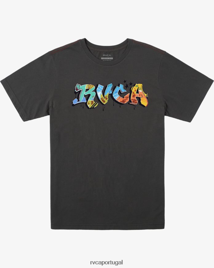 roupas RVCA homens camiseta livro preto pirata preto N00F2H450