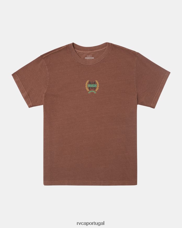 roupas RVCA homens camiseta louros couro cru N00F2H571
