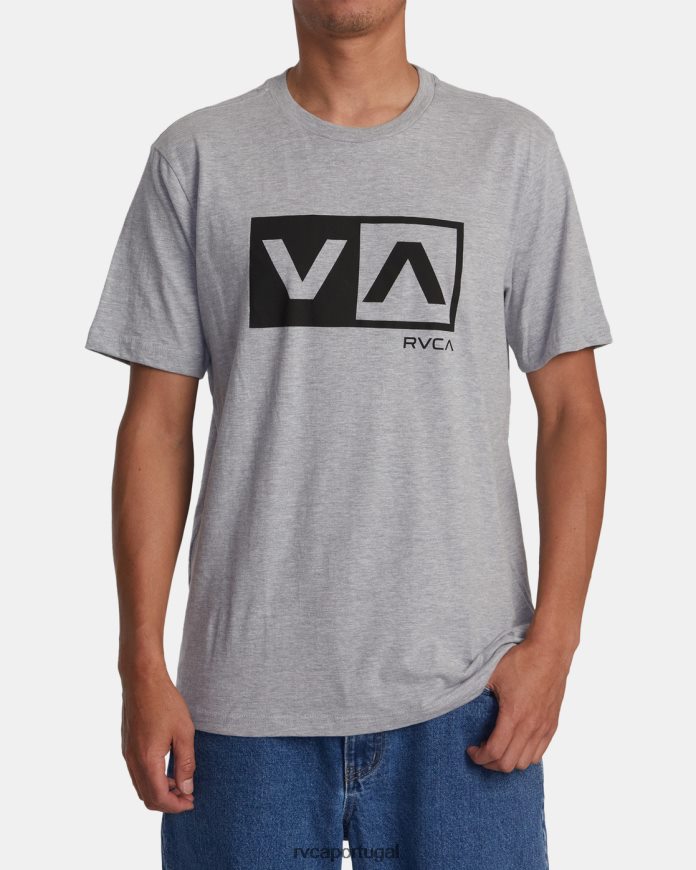 roupas RVCA homens camiseta manga curta balance box urze atlética N00F2H176