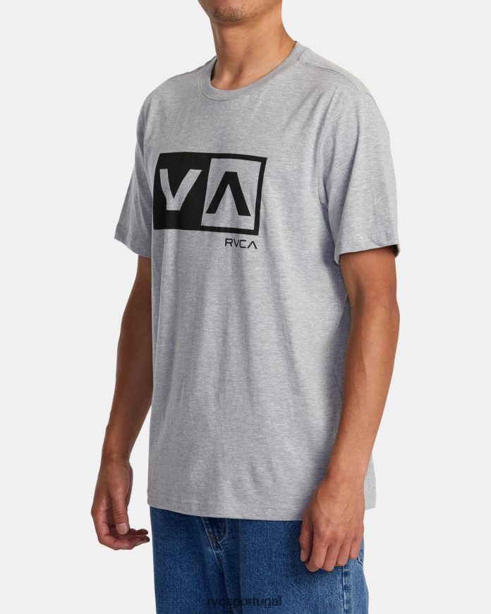 roupas RVCA homens camiseta manga curta balance box urze atlética N00F2H176