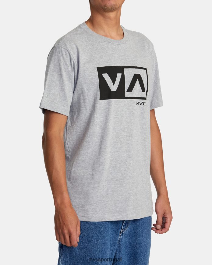 roupas RVCA homens camiseta manga curta balance box urze atlética N00F2H176