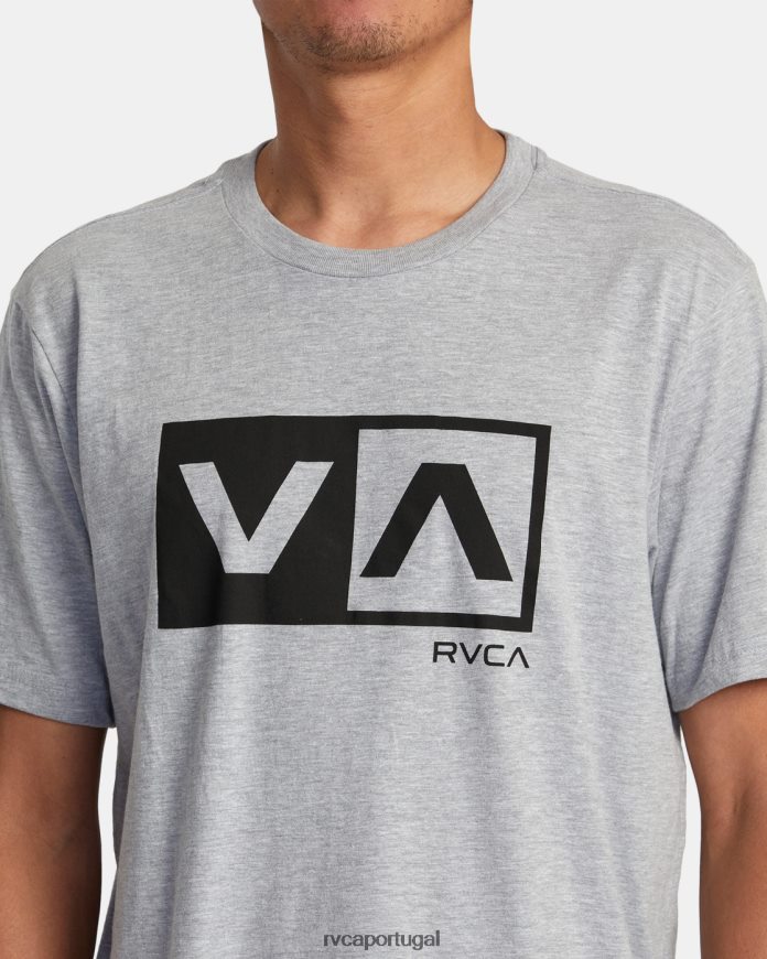 roupas RVCA homens camiseta manga curta balance box urze atlética N00F2H176
