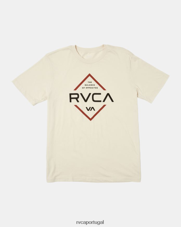 roupas RVCA homens camiseta manga curta paragram alvejante prateado N00F2H154