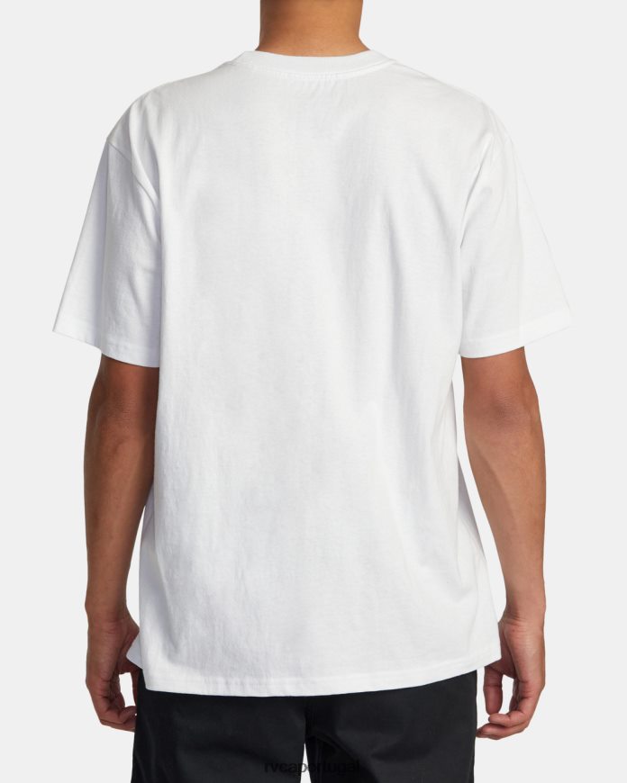 roupas RVCA homens camiseta martin ander manderoid branco N00F2H263