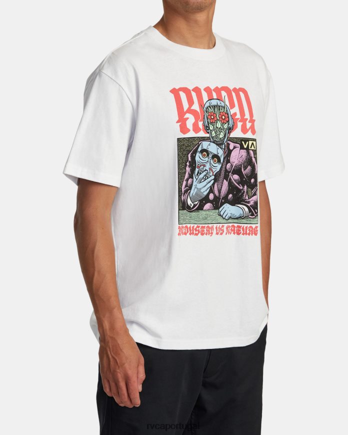 roupas RVCA homens camiseta martin ander manderoid branco N00F2H263