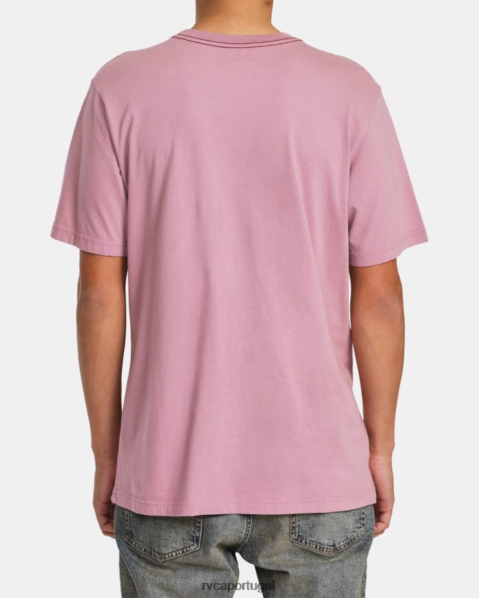 roupas RVCA homens camiseta natural lavanda N00F2H986