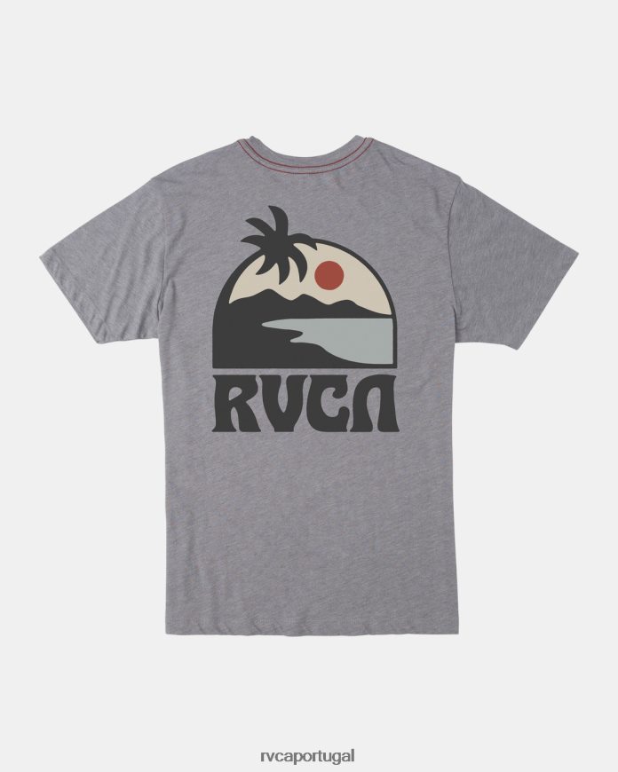 roupas RVCA homens camiseta pôr do sol fumaça N00F2H267