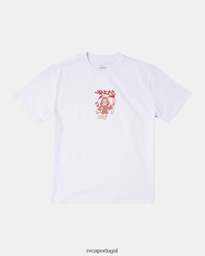 roupas RVCA homens camiseta pato da morte branco N00F2H575
