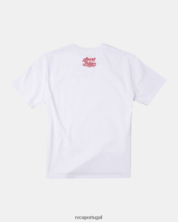 roupas RVCA homens camiseta pato da morte branco N00F2H575