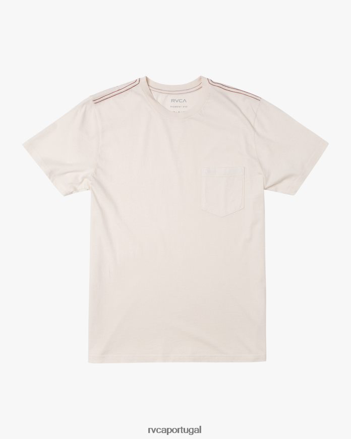 roupas RVCA homens camiseta pigmento ptc ii natural N00F2H938