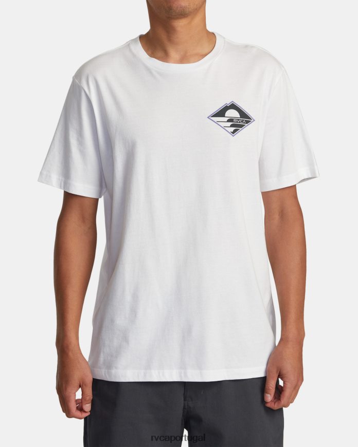 roupas RVCA homens camiseta sunswell branco N00F2H143