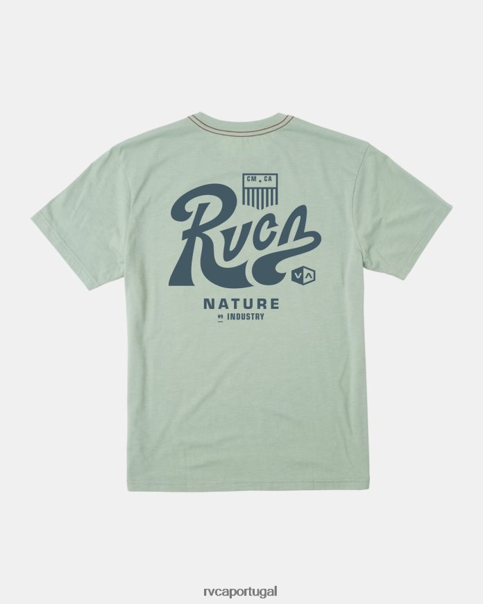 roupas RVCA homens camiseta táctica névoa verde N00F2H66