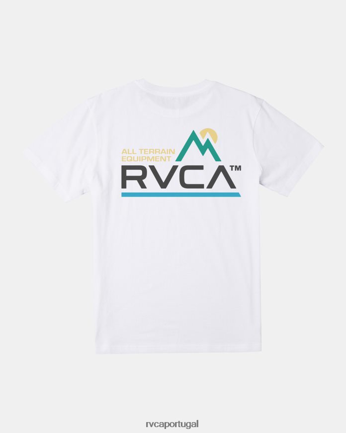 roupas RVCA homens camiseta todo terreno branco N00F2H29