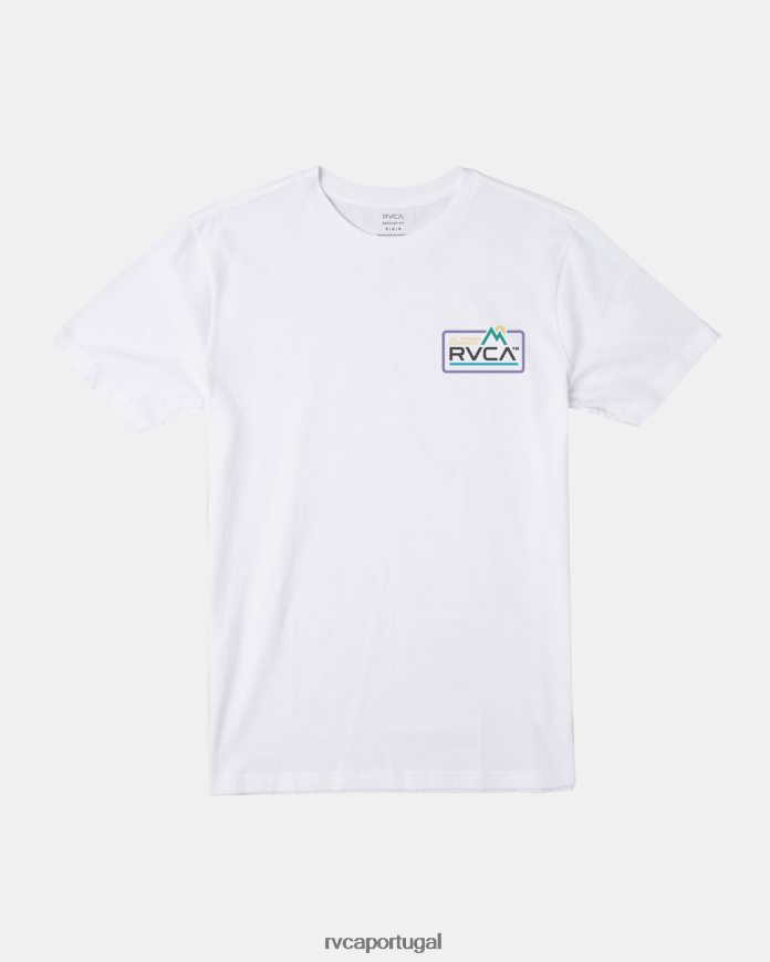 roupas RVCA homens camiseta todo terreno branco N00F2H29