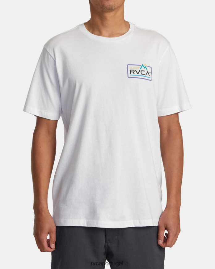 roupas RVCA homens camiseta todo terreno branco N00F2H29