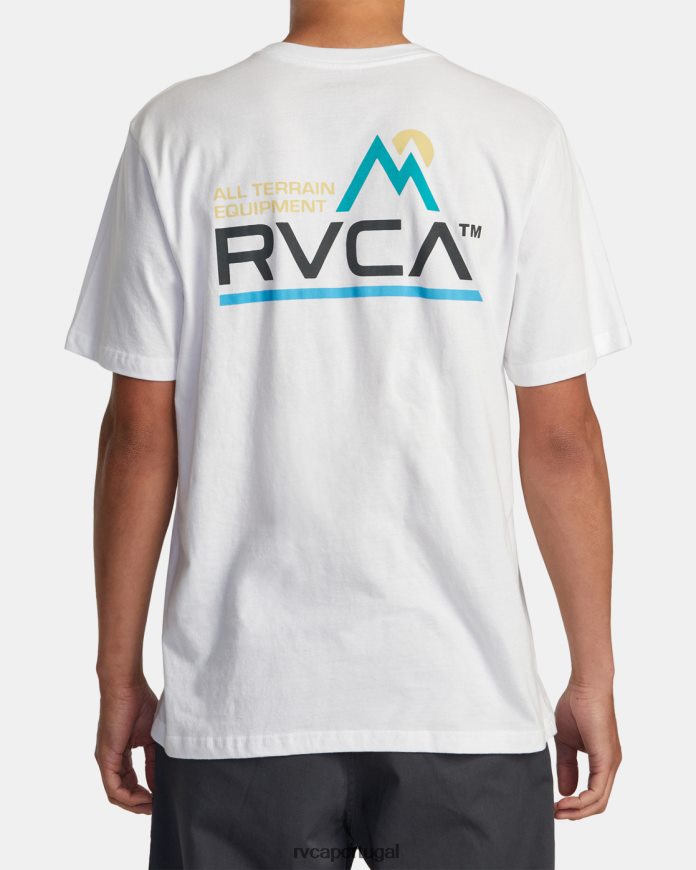 roupas RVCA homens camiseta todo terreno branco N00F2H29