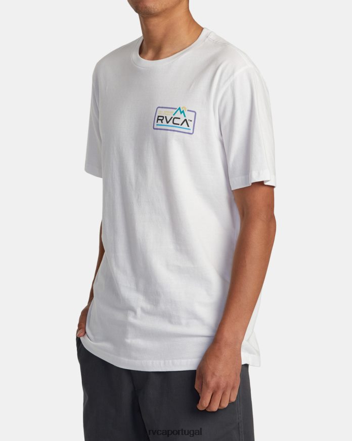 roupas RVCA homens camiseta todo terreno branco N00F2H29