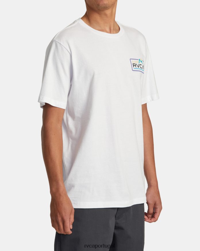 roupas RVCA homens camiseta todo terreno branco N00F2H29