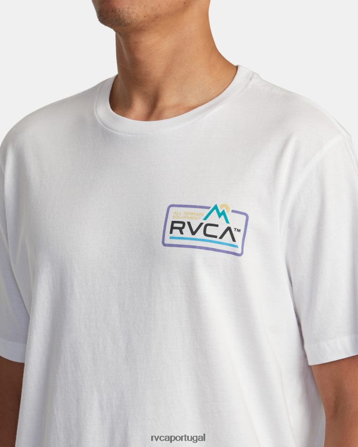 roupas RVCA homens camiseta todo terreno branco N00F2H29