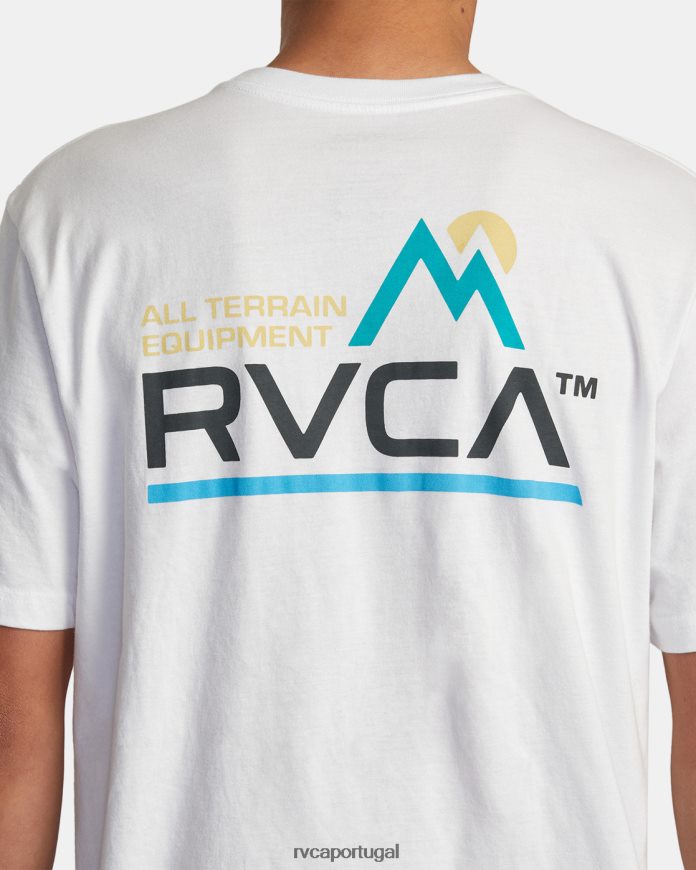 roupas RVCA homens camiseta todo terreno branco N00F2H29