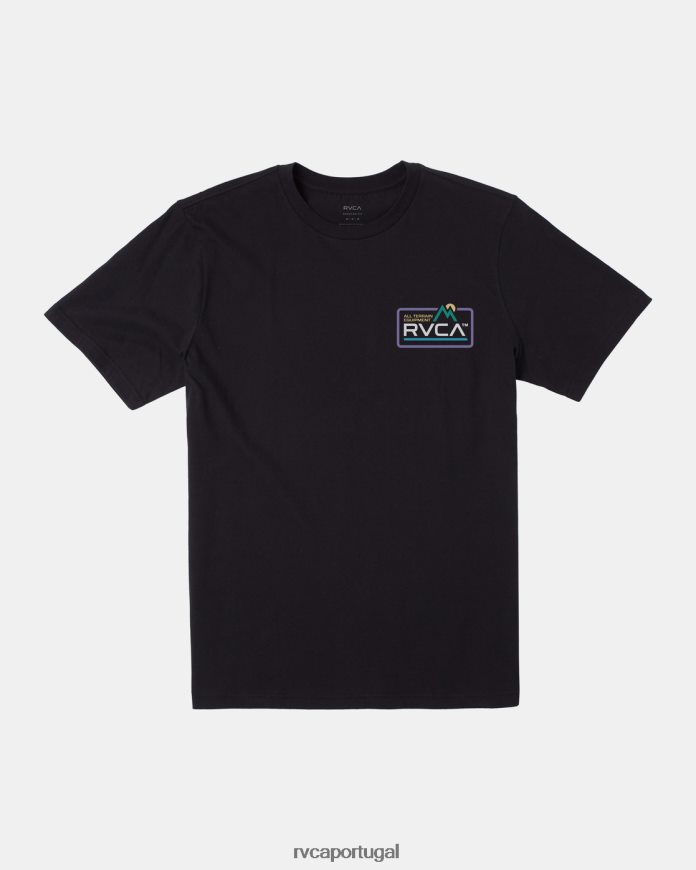 roupas RVCA homens camiseta todo terreno preto N00F2H33