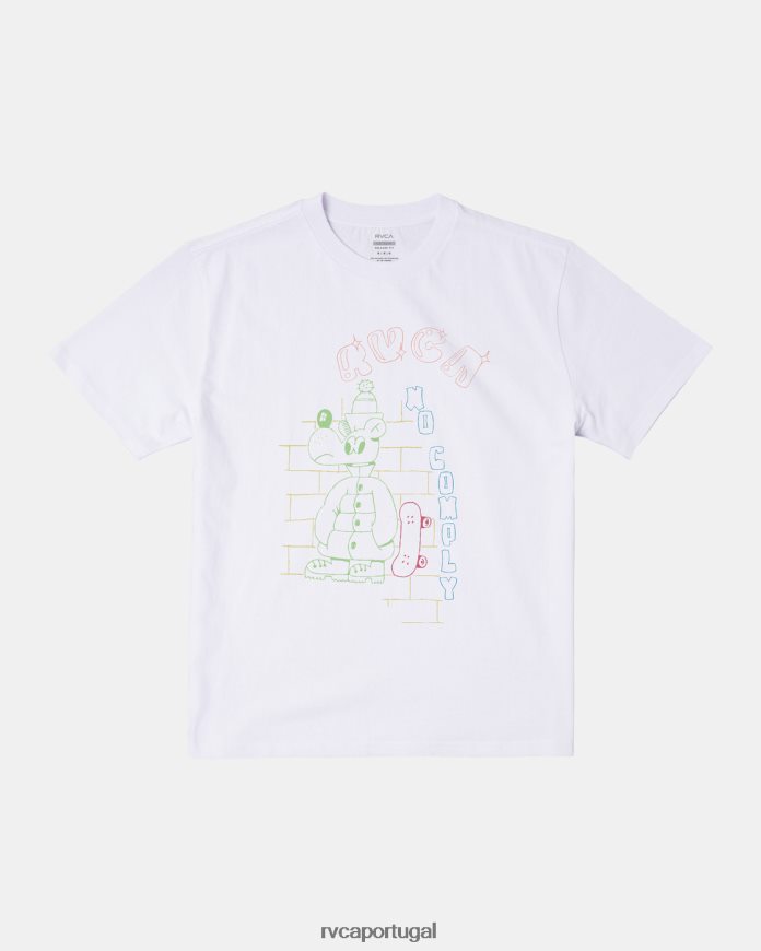 roupas RVCA homens não cumpra camiseta branco N00F2H98