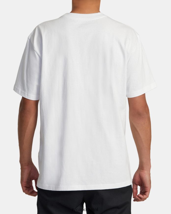 roupas RVCA homens não cumpra camiseta branco N00F2H98