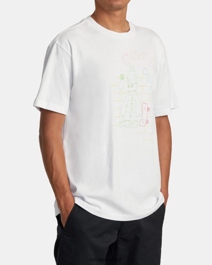 roupas RVCA homens não cumpra camiseta branco N00F2H98